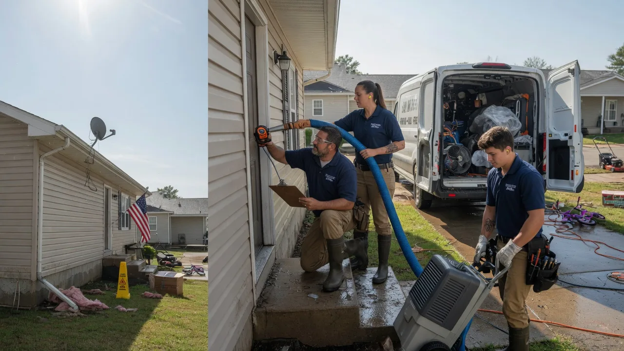 Ceiling Water Damage Restoration in Clarence, MO near me